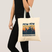 kat Pew Pew Madafakas Tote Bag (Voorkant (product))