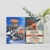 Kat piloot in het vliegtuig kaart (Staand voorkant)