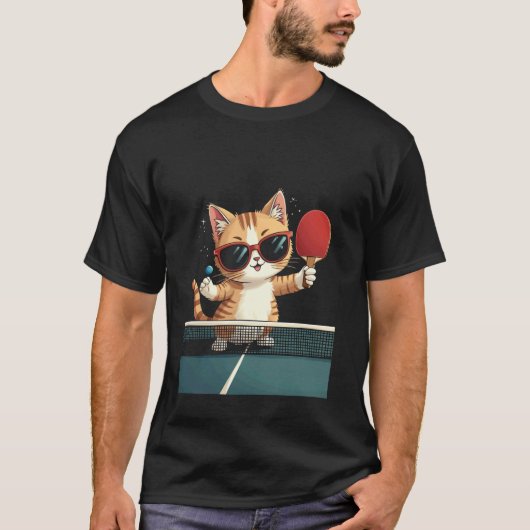 Kat Ping Pong T-shirt (Voorkant)