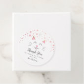 Kat Pink Gold Birthday Bedankjes Labels (In situ)