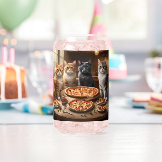 Kat Pizza Avond, Blikvorm Glas (Insitu (Verjaardag))