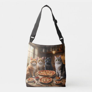 Kat Pizza Avond, Crossbody Tas