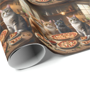 Kat Pizza Nacht, Cadeaupapier