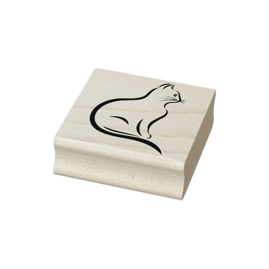 kat poes kunststempel 	rubberstempel (Stempel)