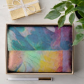 Kat Pop Kunst Kleurig Geel Roze Blauwe Hippie Tissuepapier (Geschenk)