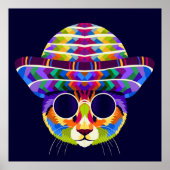 Kat pop kunst poster (Voorkant)