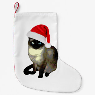 Kat poten, Siamese kerstkattestaart Kleine Kerstsok