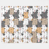 Kat Power 60x80 fleece deken (Voorkant (Horizontaal))