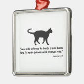 Kat Proverb Metalen Ornament (Links)
