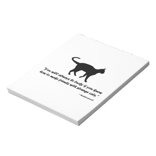 Kat Proverb Notitieblok (Gedraaid)