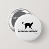 Kat Proverb Ronde Button 5,7 Cm (Voorkant /achterkant)