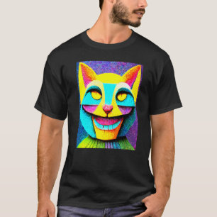 Kat Punk Cyborg Mannen Vrouwen Jongens Meisjes T-shirt
