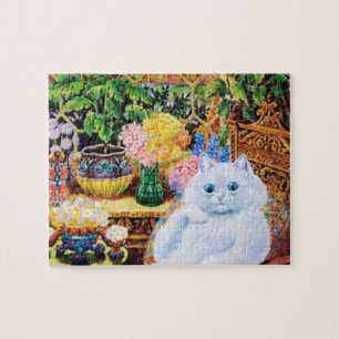 kat puzzels, Louis Wain Cat in tuin Legpuzzel