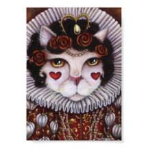 Kat Queen of Hearts Alice Wonderland Royalty Art