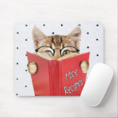 Kat Reading Recipbook Muismat (Met muis)