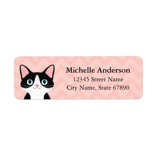 Kat Return Address Labels (Voorkant)