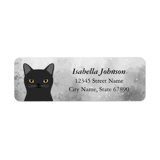 Kat Return Address Labels (Voorkant)