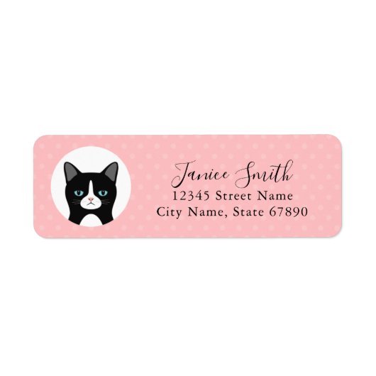 Kat Return Address Labels (Voorkant)