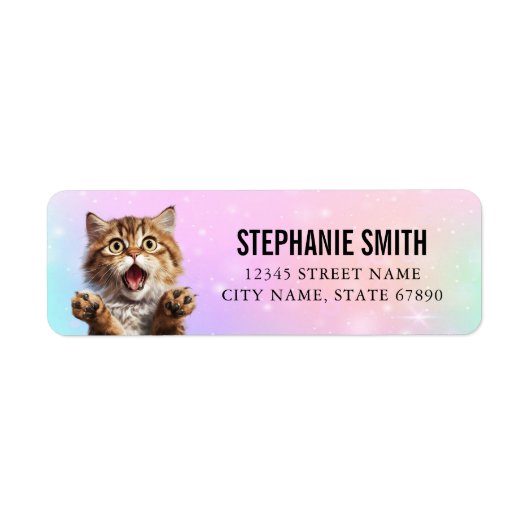 Kat Return Address Labels (Voorkant)