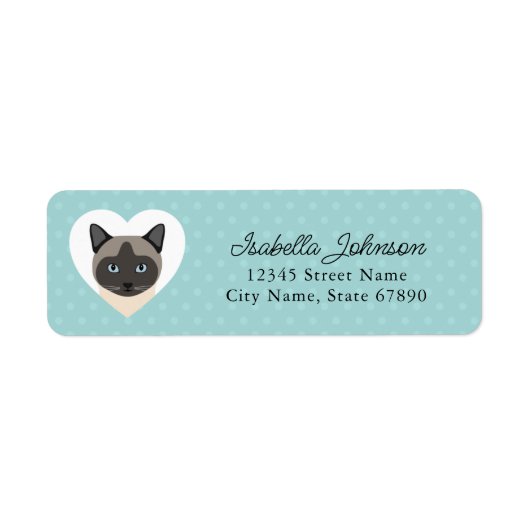 Kat Return Address Labels (Voorkant)