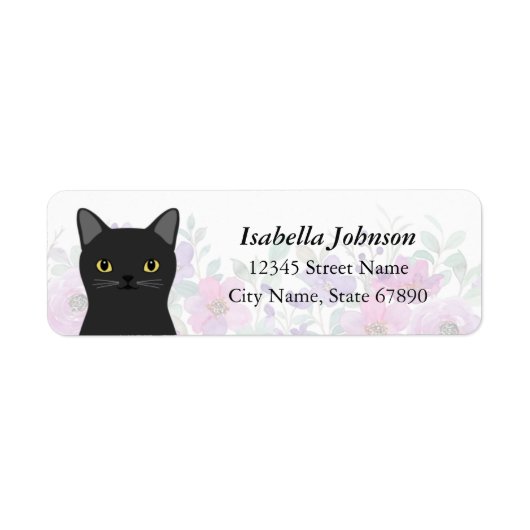 Kat Return Address Labels (Voorkant)