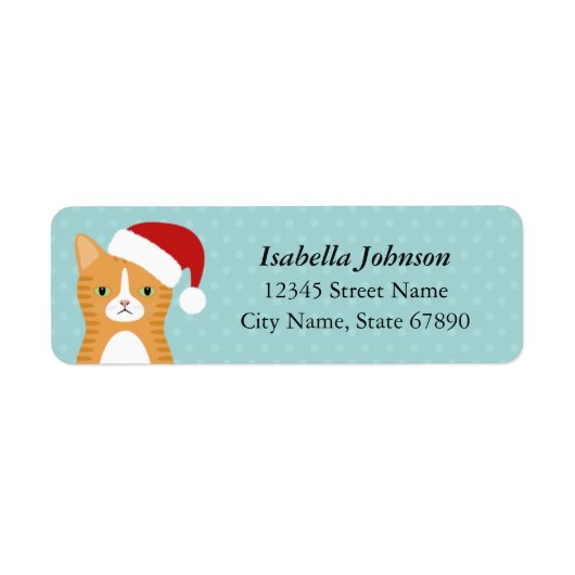 Kat Return Address Labels (Voorkant)