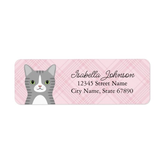 Kat Return Address Labels (Voorkant)