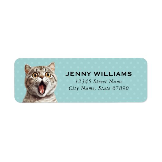 Kat Return Address Labels (Voorkant)