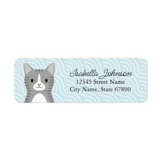 Kat Return Address Labels (Voorkant)