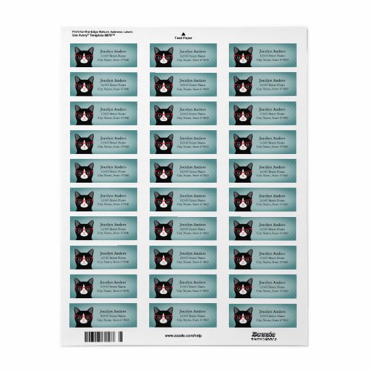 Kat Return Address Labels (Full Sheet)
