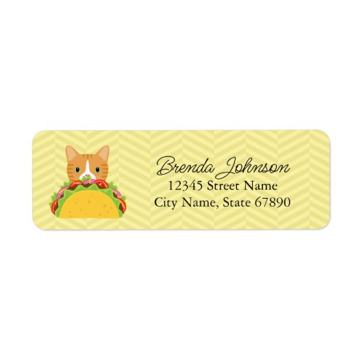 Kat Return Address Labels (Voorkant)