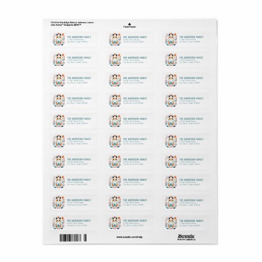 Kat Return Address Labels (Full Sheet)