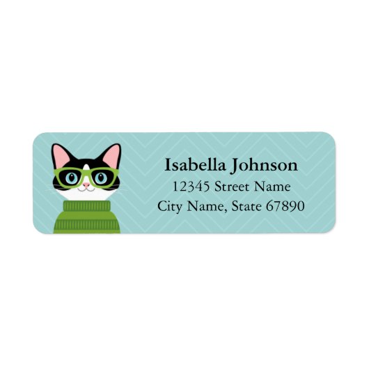 Kat Return Address Labels (Voorkant)