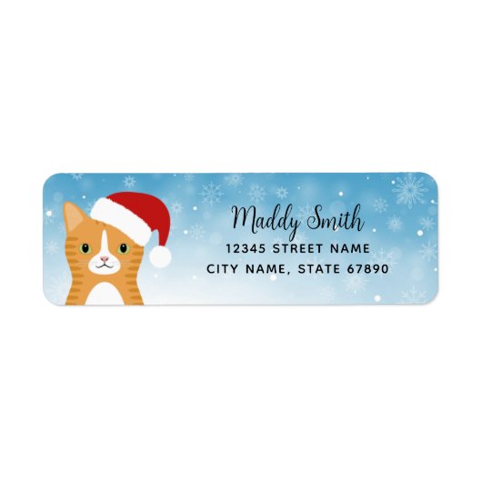 Kat Return Address Labels (Voorkant)
