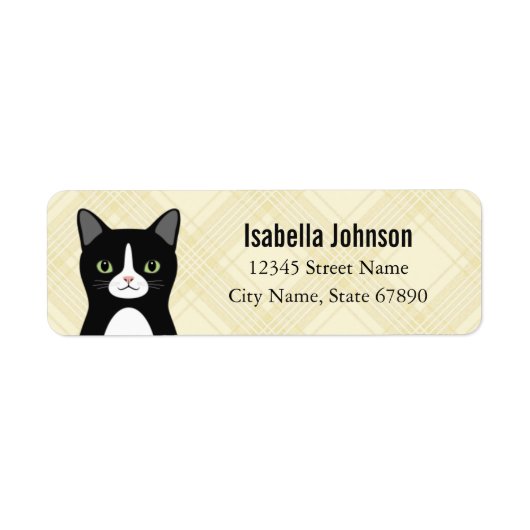 Kat Return Address Labels (Voorkant)