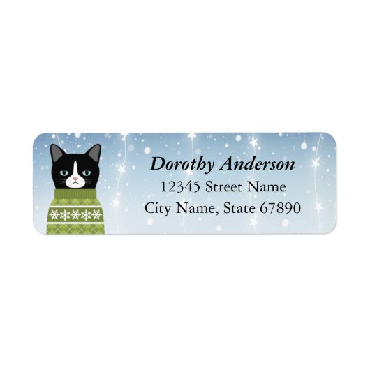 Kat Return Address Labels (Voorkant)