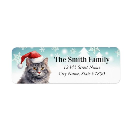 Kat Return Address Labels (Voorkant)