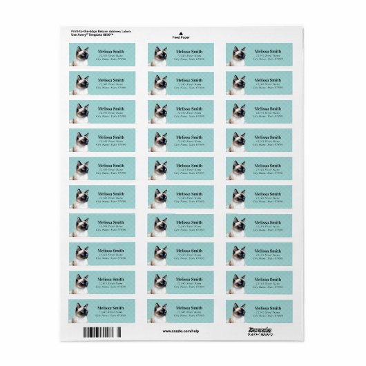 Kat Return Address Labels (Full Sheet)