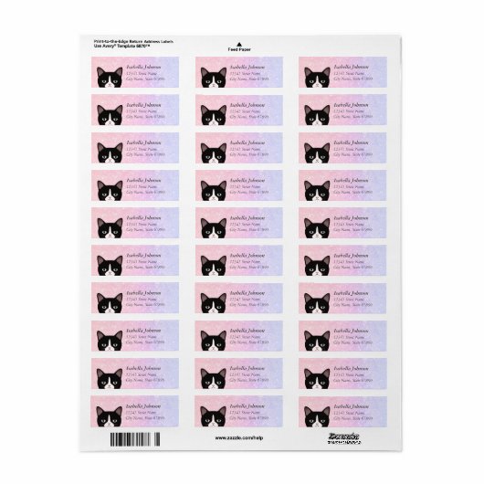 Kat Return Address Labels (Full Sheet)