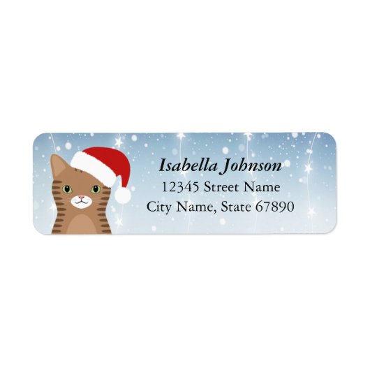 Kat Return Address Labels (Voorkant)