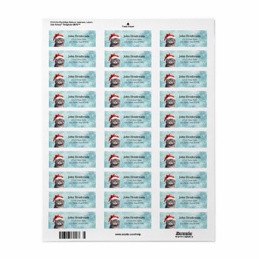 Kat Return Address Labels (Full Sheet)