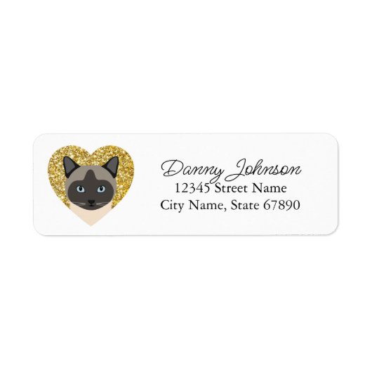 Kat Return Address Labels (Voorkant)