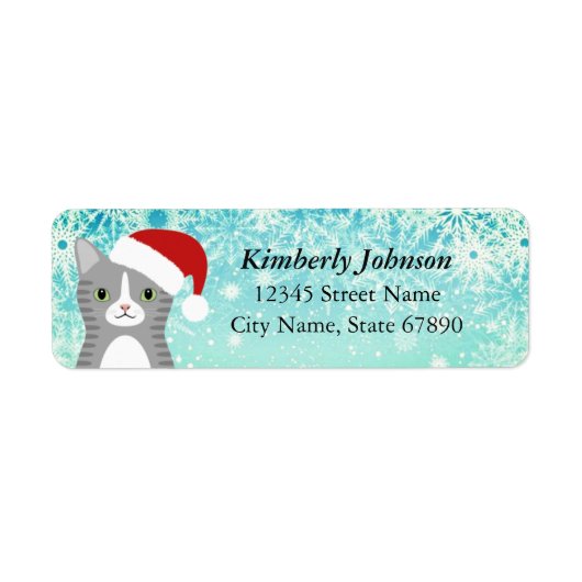 Kat Return Address Labels (Voorkant)