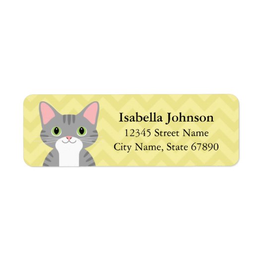 Kat Return Address Labels (Voorkant)