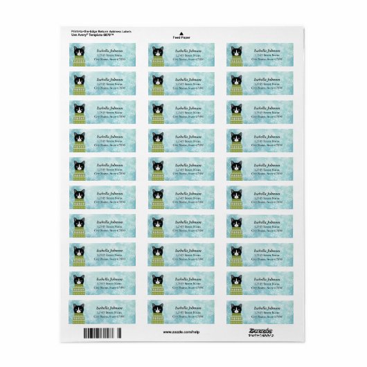 Kat Return Address Labels (Full Sheet)