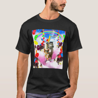 Kat rijdt Lama Met Sundae En Jelly Beans Premi T-shirt