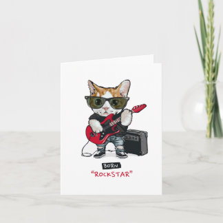 Kat Rockstar T-Shirt Kaart