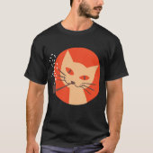 Kat Roken Pipet Retro  matchbox-ontwerp T-shirt (Voorkant)