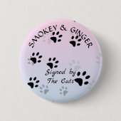 Kat Ronde Button 5,7 Cm (Voorkant)