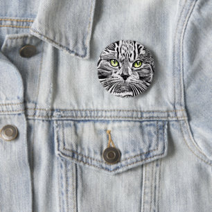 Kat Ronde Button 5,7 Cm